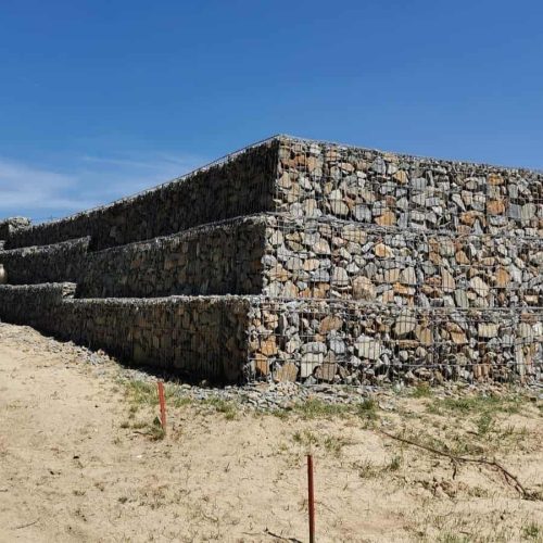 Žičani kavezi za kamen cena i primer gabionske konstrukcije